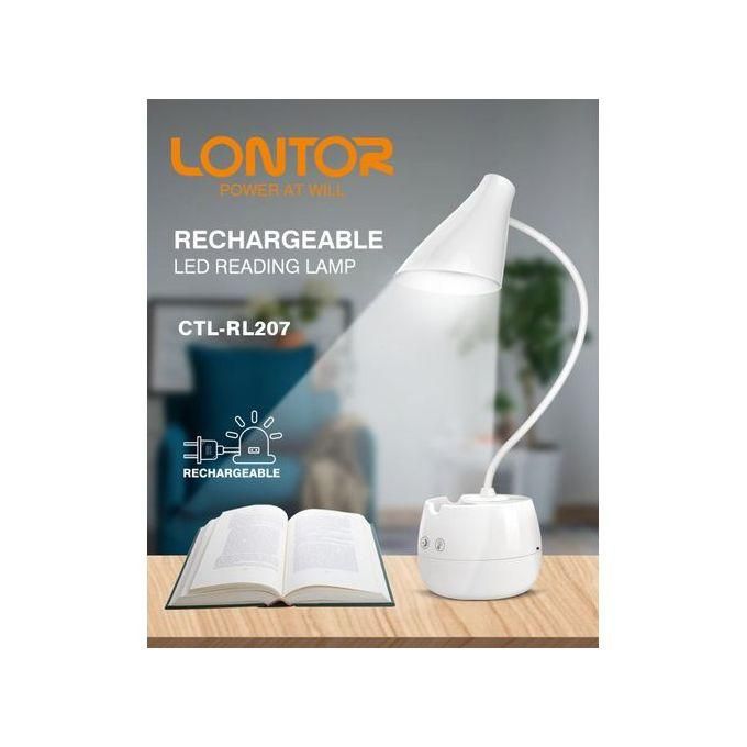 Lontor Rechargeable LED Reading Lamp CTL-RL207-S – Portable Desk Lamp with Adjustable Brightness - Image 4