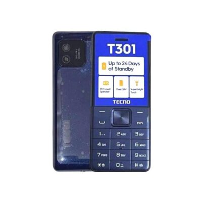 Tecno T301 – 1.77" Display Feature Phone, Dual SIM, 1150mAh Battery, FM Radio, Bluetooth, Expandable Storage