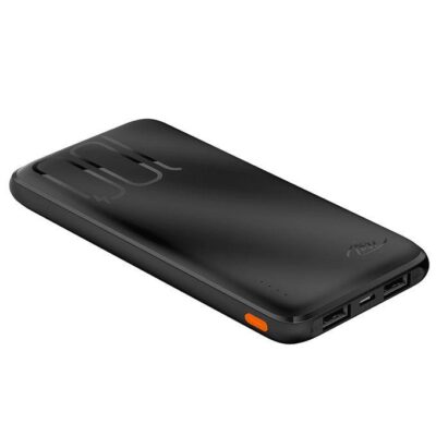 Itel IPP-53 Super Slim 10000mAh Power Bank – 2.1A Fast Charging, Dual USB Output