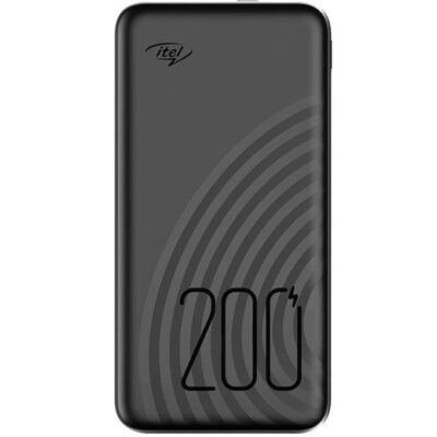 Itel 20000mAh Fast Charging Power Bank – Dual Output & Torchlight Star 200