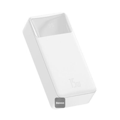 Generic Baseus Bipow 30000mAh Power Bank – 15W Fast Charging, Digital Display, Triple Output, High-Capacity Portable Charge