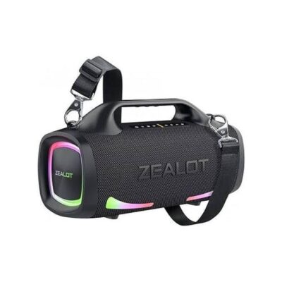 Zealot S79 450W Bluetooth Speaker – Super Bass, 24000mAh Battery, IPX6 Waterproof, RGB Lights, AUX/USB/TF Card/TWS Support