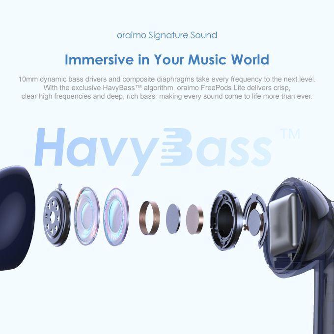 Oraimo FreePods Lite – 40H Battery, ENC Noise Cancellation, TWS Earbuds, OTW-330 - Image 2