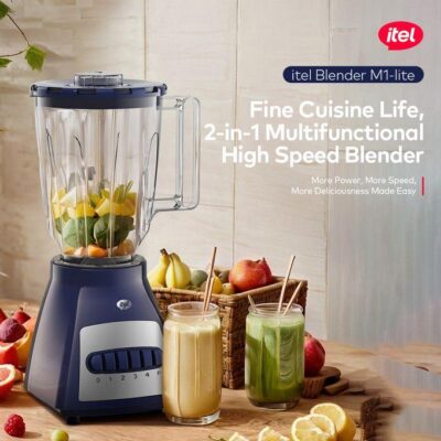 Itel M1 Lite Blender – 1.5L Jar, 350W Motor, Multi-Function for Easy Mixing & Grinding