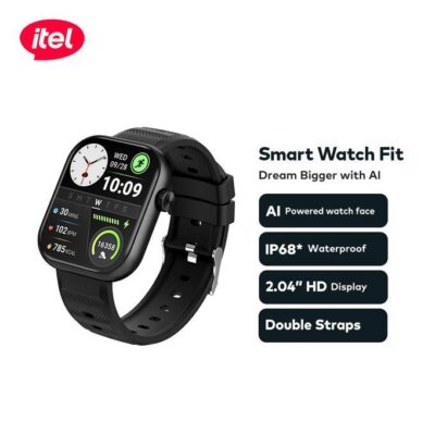 Itel Fit O20 Smartwatch 2.04” HD Display Rose Gold + Free Extra Strap (ISW-020)