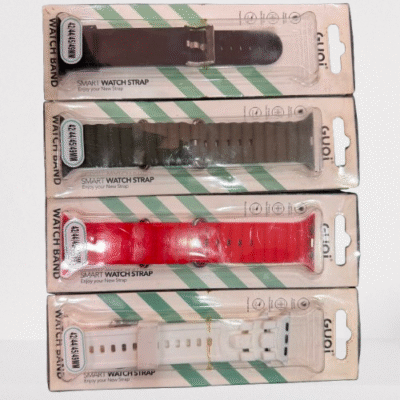 Generic Guoi Unique Magnetic Silicone Smart Watch Strap – Compatible with 42mm, 44mm, 45mm, 49mm Models, Soft Sport Band with Magnetic Closure