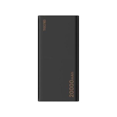 Tecno 20000mAh Power Bank – Fast Charging, Dual Output, Smart Protection