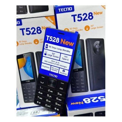 Tecno T528 – 3.0" Display, Dual SIM Feature Phone, 2500mAh, FM, BT