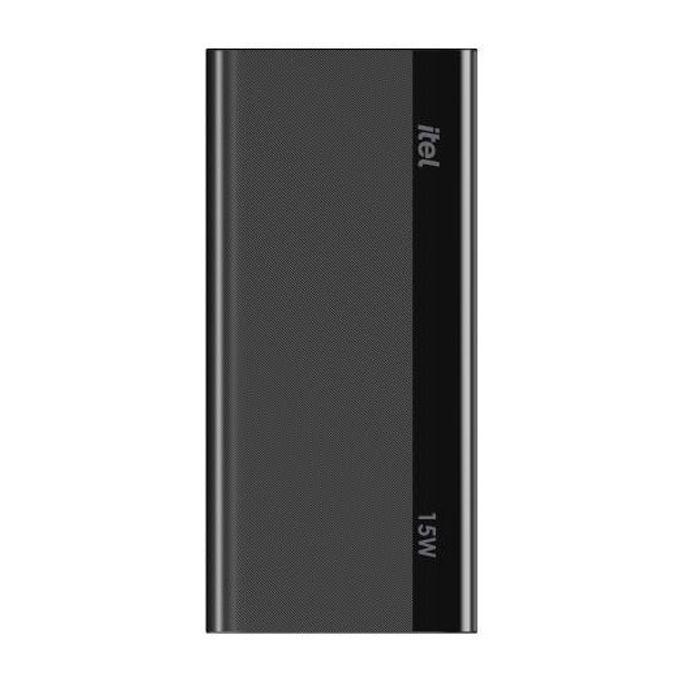 Itel T162 Power Bank 20000mAh – Dual USB 15W Fast Charger – Black