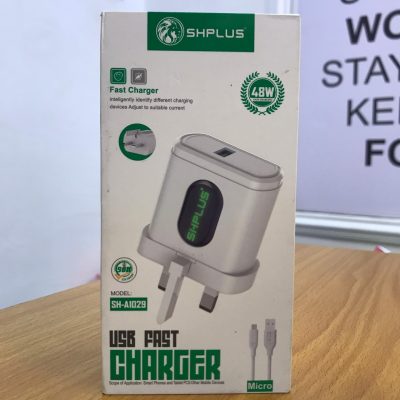 Shplus SH-A1029 48W USB Fast Charger – Smart Current Detect, Fireproof & Durable