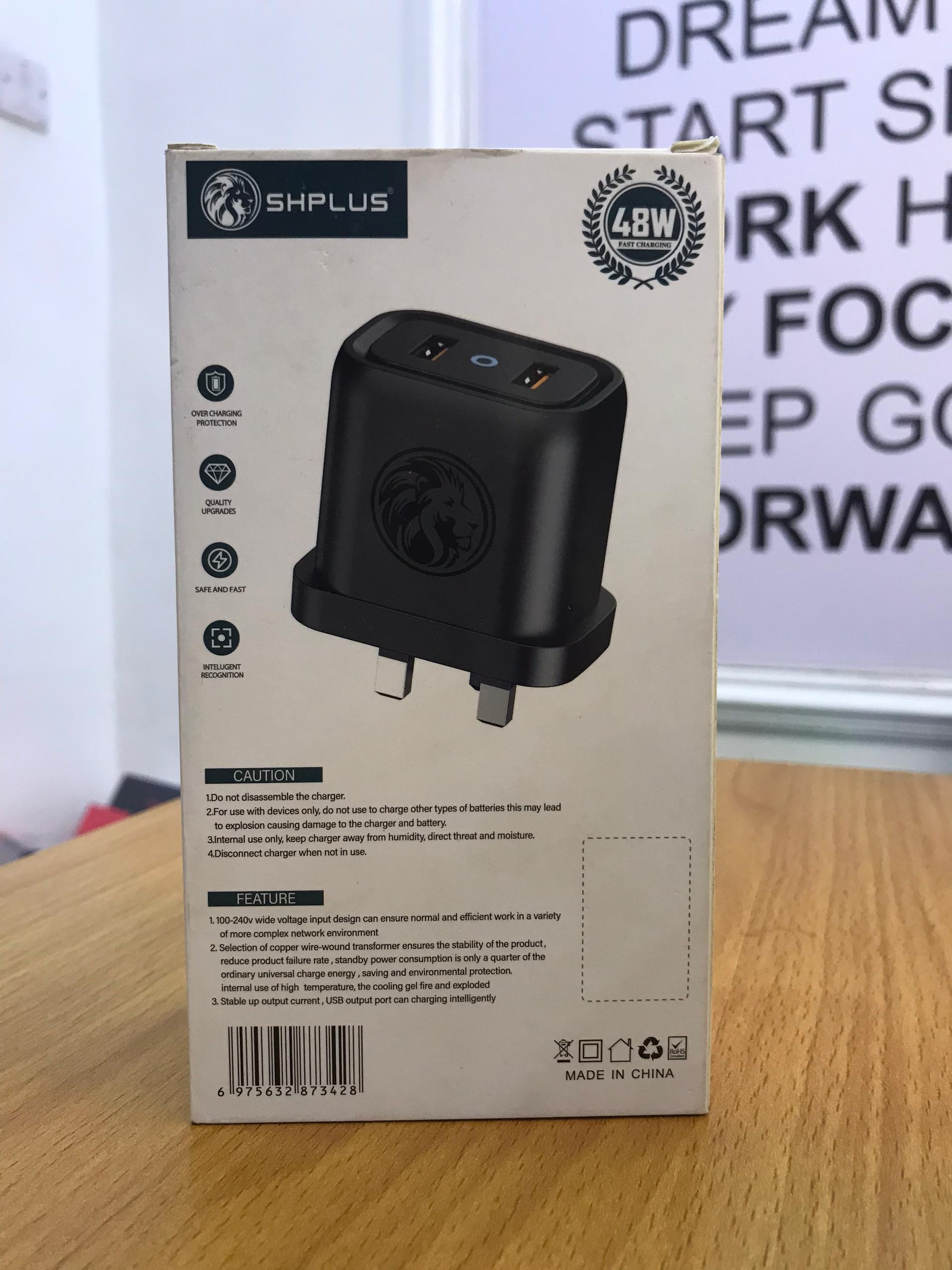 Shplus SH-A3525T 48W 2USB Swift Turbo Charger – Fast Charging – Intelligent Recognition – Overcharge Protection - Image 2