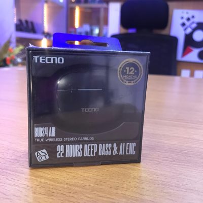 Tecno Buds4 Air True Wireless Stereo Earbuds – 22H Deep Bass Playtime AI-ENC Calls Bluetooth 5.4 Lightweight & Ergonomic Design