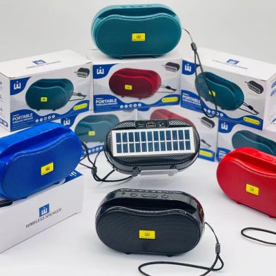 Wuf W15SUN Wireless Speaker – Portable, FM Radio, USB/TF, 800mAh, Stand