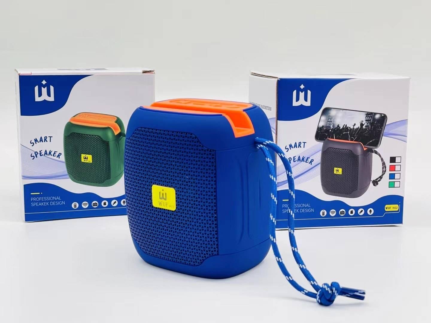 Wuf W22 Smart Bluetooth Speaker – 8W Sound, FM Radio, 800mAh Battery, Portable