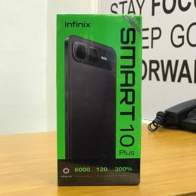 Infinix Smart 10 Plus – 6.67" 120Hz Display 128GB ROM + 4GB RAM (Expandable to 8GB) 6000mAh Battery Android 15  4G Network