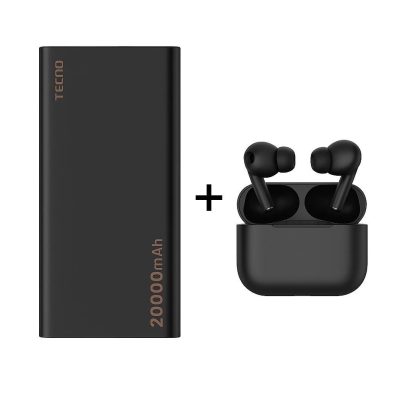 Tecno Omni-TANK 20000mAh Power Bank + Free AirPods Pro (TPB-P202)