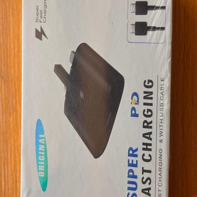 Generic Super PD Fast Charger EP-TA800 – 25W, Two-Way Quick Charge + USB Cable