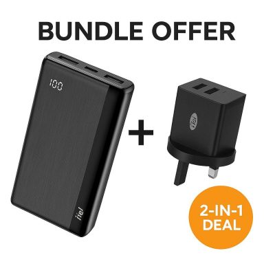 Itel A1460 20000mAh 20W Power Bank + ICW-125UC 12W/2.4A Fast Charger