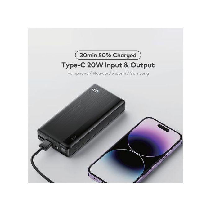 Itel A1460 20000mAh 20W Power Bank + ICW-125UC 12W/2.4A Fast Charger - Image 4