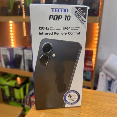 Tecno Pop 10 (6GB+64GB, 5000mAh, 120Hz) + W03 Smartwatch Combo