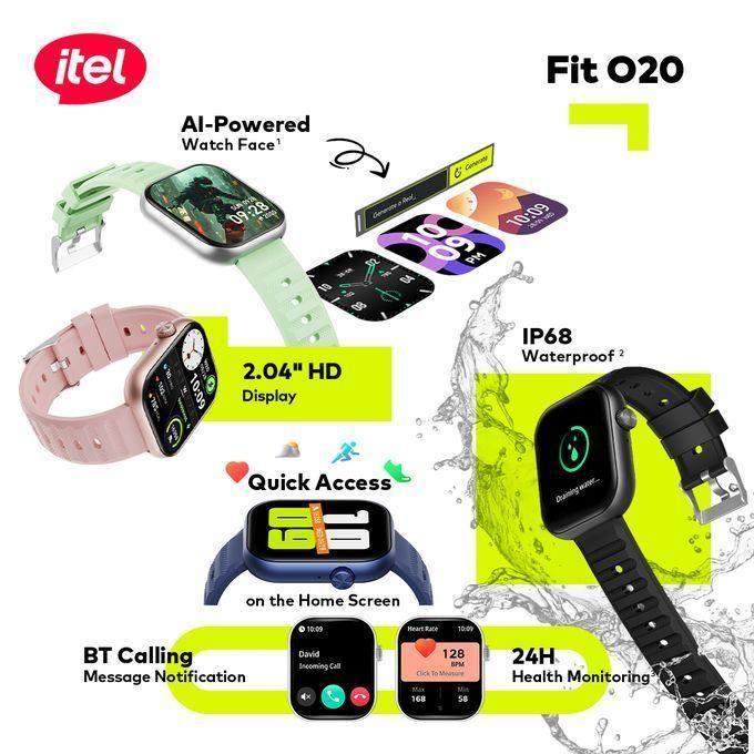 Itel O20 Smart Watch + 5000mAh Power Bank – Free Extra Strap Bundle - Image 8