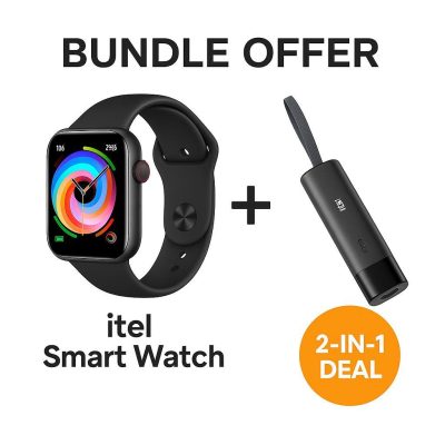 Itel Sones Smart Watch 1.83” + PowerEasy1 5000mAh Power Bank Bundle