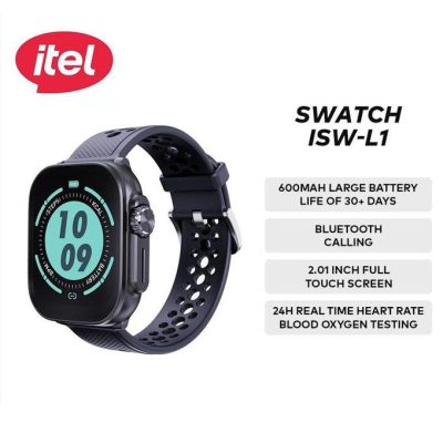 Itel Lux Smartwatch ISW-L1 – 2.01” HD+ Display, Scratchproof, IP68 – Blue