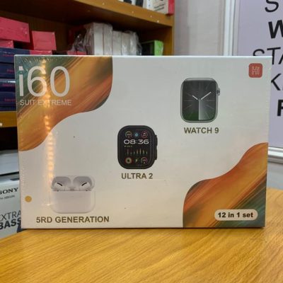 Generic i60 Suit Extreme – Watch 9 Ultra 2 Smartwatch + Accessories (12-in-1)