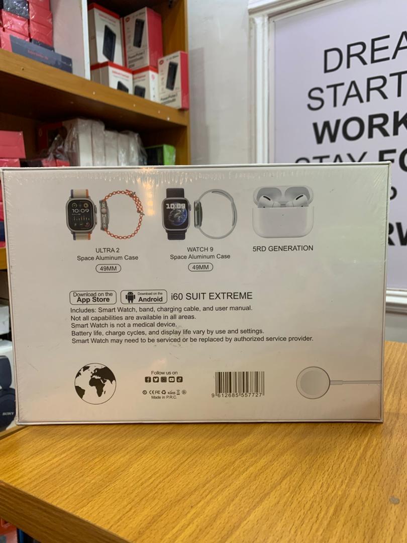 Generic i60 Suit Extreme – Watch 9 Ultra 2 Smartwatch + Accessories (12-in-1) - Image 2