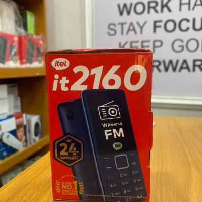 Itel 2160 Dual SIM Feature Phone – Wireless FM, Torch Light, Compact & Durable