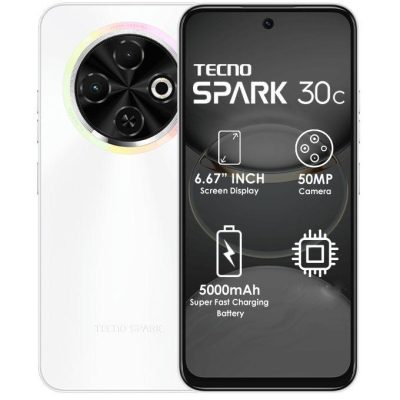 Tecno Spark 30C – 6.67" 120Hz Display, 5000mAh Battery, 18W Fast Charge