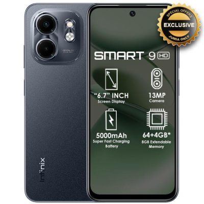Infinix Smart 9 HD – 3GB RAM, 64GB ROM, 6.6'' HD Display, Long-Lasting Battery, Smooth Performance, Android OS
