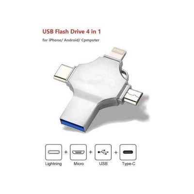 I-flashdevicehd 4-in-1 Flash Drive – Lightning, Type-C, USB & MicroUSB (USB 3.0)