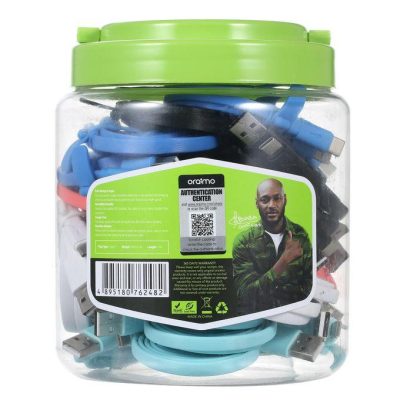 Oraimo OCD-L22P Candy Lightning Cable – Fast Charging Flat Wire, 30PCS