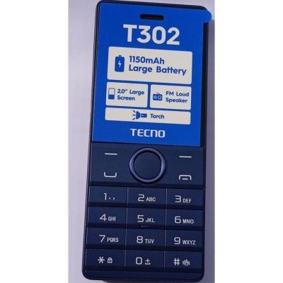Tecno T302 Dual SIM – 1150mAh, Camera, FM, Torch, Loud Speaker