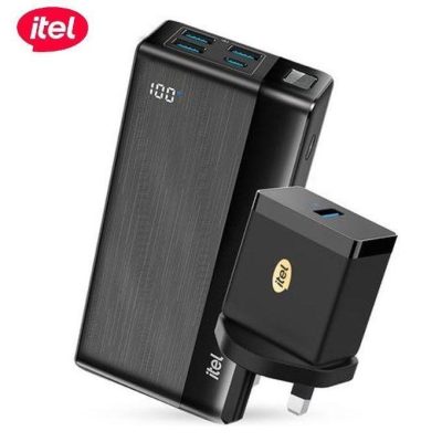 Itel 20000mAh Power Bank + 12W Free Fast Charger Bundle B1160